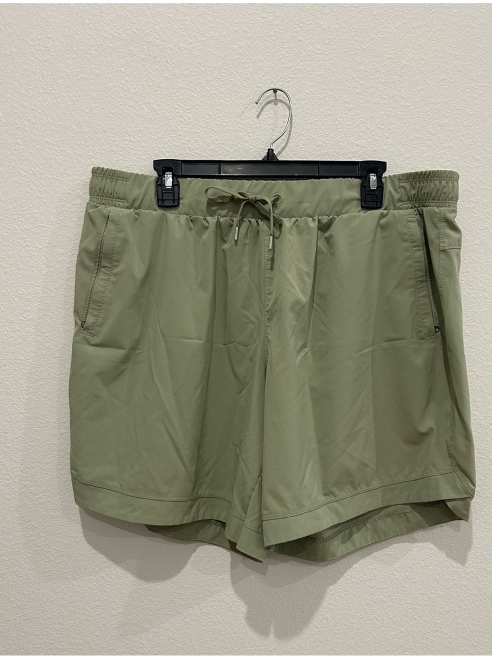 CALIA by Carrie Underwood Olive/ Sage Green Athletic Drawstring Shorts